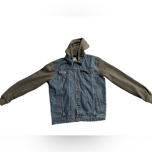 Jean jacket with fleece sleeves - Picture 5 of 5